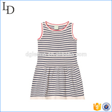 Comfortable and soft material kids casual dress cotton frocks for sports